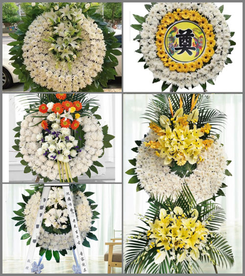 四川成都邛崃市孔明乡花圈速递